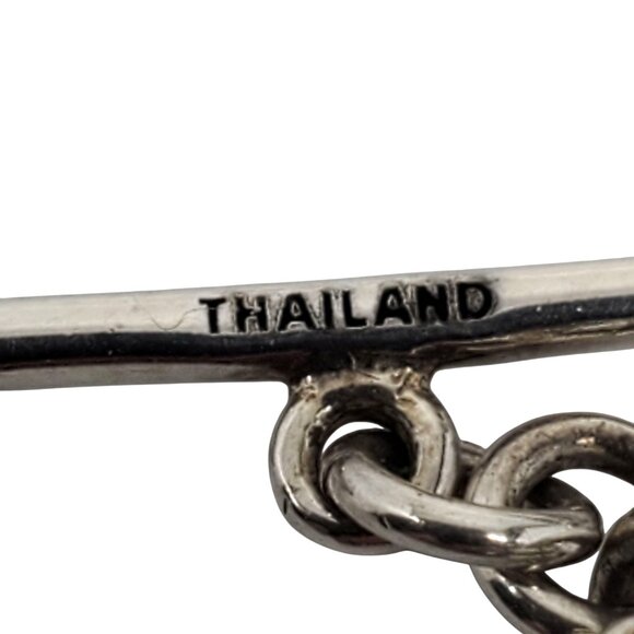 Michael Dawkins Sterling Silver Beaded Pearl Link Necklace #22591 - Picture 4 of 11